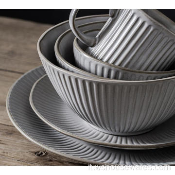 Dinnerware in porcellana di piastra in ceramica stile di vita popolare moderno
